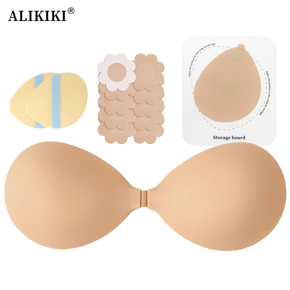 Backless Bra Sticky - Силиконовый бюстгальтер-невидимка с эффектом пуш-ап, сменными