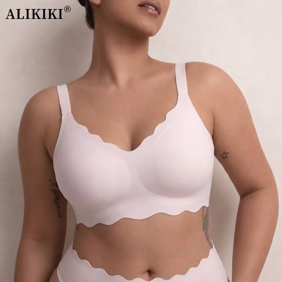 T Shirt Bra Seamless - Бесшовный беспроводной поддерживающий бюстгальтер пуш-ап, комфортный,